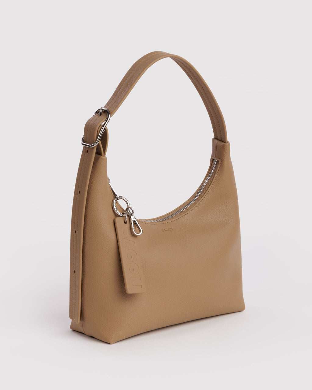 Mini Recycled Leather Shoulder Bag - Dune