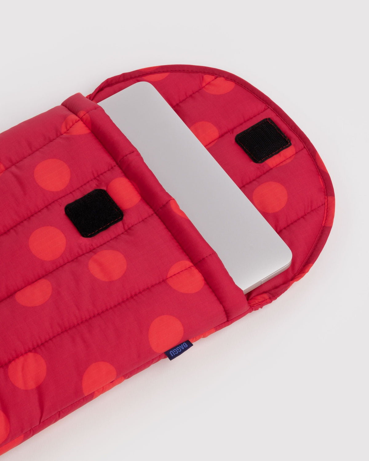 Puffy Laptop Sleeve 13\"/14\" - Red Polka Dot