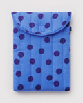 Puffy Laptop Sleeve 16\" - Blue Polka Dot