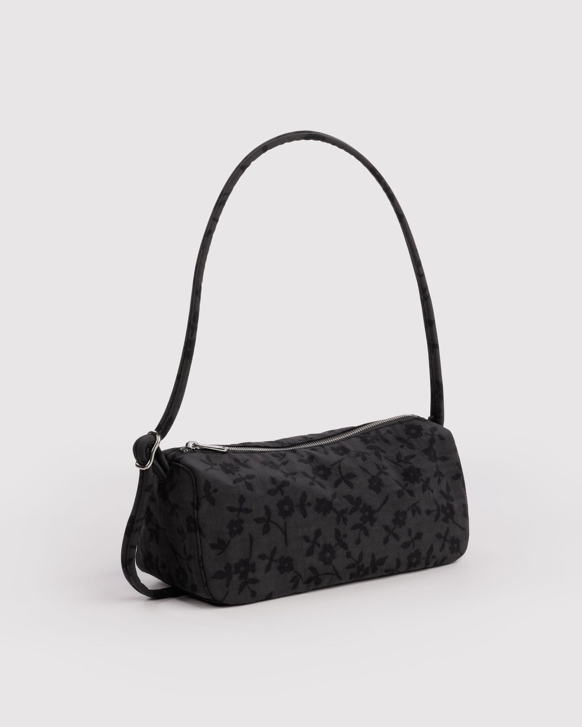 Nylon Loaf Bag - Charcoal Ditsy Floral
