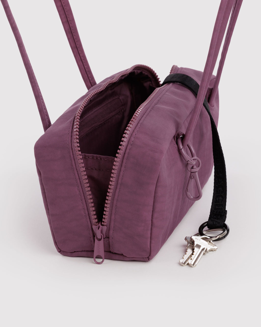 Small Nylon Bowler Bag - Wild Plum